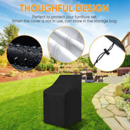 Heavy Duty Stacking Chair Cover Waterproof Outdoor Garden Patio Stackable Chair - thumbnail 6