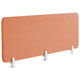 Beliani  Desk Screen Wally Light Red - thumbnail 1