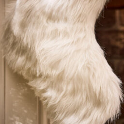 Dibor Traditional Beresford White Faux Fur Xmas Gift Decoration Christmas Stocking For Kids - thumbnail 2