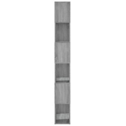 Berkfield Book Cabinet/room Divider Grey Sonoma 60X24X186 Cm - thumbnail 6