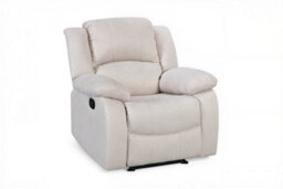 3 Position Manual Beige Recliner Chair For Living Room Varesa - 160 Recline - Room Delivery - thumbnail 4