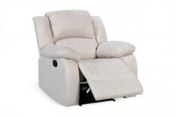 3 Position Manual Beige Recliner Chair For Living Room Varesa - 160 Recline - Room Delivery - thumbnail 3