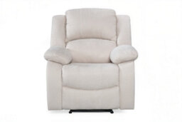 3 Position Manual Beige Recliner Chair For Living Room Varesa - 160 Recline - Room Delivery - thumbnail 2