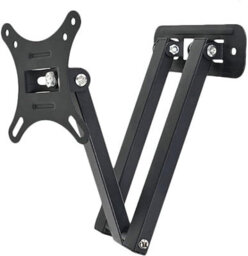 ATEK Tv Wall Mount Bracket 10 To 26 Inch, Full Motion Swivel Tilt Articulating Arm For Lcd, Led, Plasma And Curved Tvs