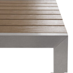 Beliani Garden Dining Set With Benches 6 Seater Nardo Brown - thumbnail 5