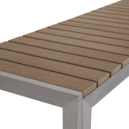 Beliani Garden Dining Set With Benches 6 Seater Nardo Brown - thumbnail 6