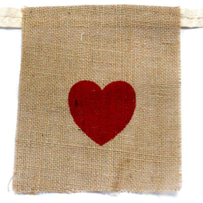 Serenityy Natural Jute Bunting I Love You With Hearts - Large 260Cm Decorative Garland - image 1