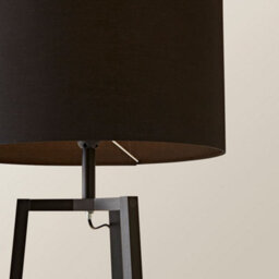Valuelights Hiru Black 3 Tier Shelf Floor Lamp With Black Drum Shade - thumbnail 5
