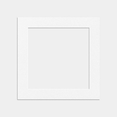 Ak Frames 8X8 White Picture Mounts To Fit 6X6 Aperture Size - Mount Board Only (No Frame Included) - image 1