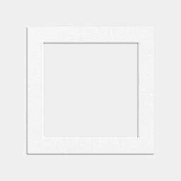Ak Frames 8X8 White Picture Mounts To Fit 6X6 Aperture Size - Mount Board Only (No Frame Included) - thumbnail 1