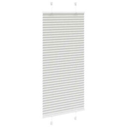 Berkfield Modern Pleated Blind Light Grey 60X100 Cm Fabric Width 59.4 Cm Polyester - thumbnail 3