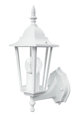 Luminosa Lighting Luminosa Milano Outdoor Up Wall Lanterns White, Ip44 20.8X36X17Cm