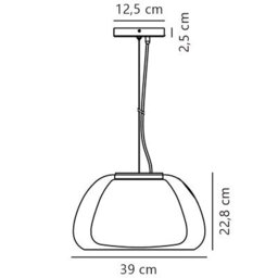 Nordlux Jelly Glass Pendant Light Hand Blown Glass Clear,mains - thumbnail 7
