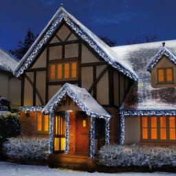 Premier Decorations Limited 480 Led Christmas Cluster Lights White Multi Action 6.2M Lit Length - thumbnail 2