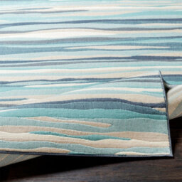 Livabliss City-Modern Blue Beige Grey Graphic Living Dining Bedroom Rug 120 X 170 Cm Easy Care, Non Shedding - thumbnail 4