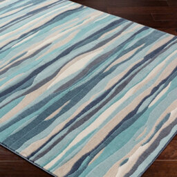 Livabliss City-Modern Blue Beige Grey Graphic Living Dining Bedroom Rug 120 X 170 Cm Easy Care, Non Shedding - thumbnail 6