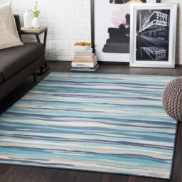 Livabliss City-Modern Blue Beige Grey Graphic Living Dining Bedroom Rug 120 X 170 Cm Easy Care, Non Shedding - thumbnail 2