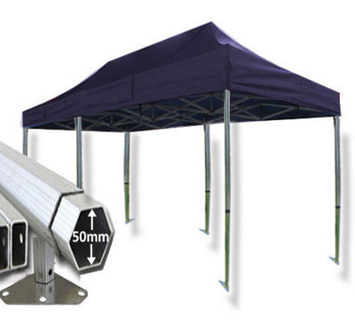 Crocodile Trading 3M X 6M Extreme 50 Commercial Instant Shelter Pop Up Gazebos Frame & Canopy - Navy Blue - image 1