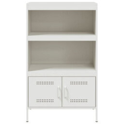 Berkfield Highboard White 68X39X113 Cm Steel - thumbnail 6