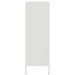 Berkfield Highboard White 68X39X113 Cm Steel - thumbnail 7
