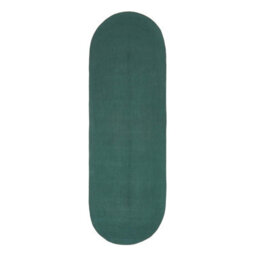 Homescapes Forest Green Handmade Woven Braided Oval Hallway Rug, 66 X 200 Cm - thumbnail 2