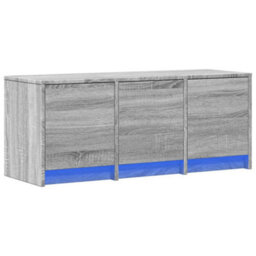 Berkfield Tv Cabinet With Led Grey Sonoma 97X34X40 Cm Engineered Wood - thumbnail 3