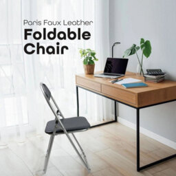 Leather Chair Folds Up For Storage Comfy And Durable Realistic - thumbnail 2