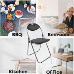 Leather Chair Folds Up For Storage Comfy And Durable Realistic - thumbnail 5