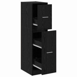 Walplus Apothecary Cabinet Black Oak 30 X 41 X 118 Cm Engineered Wood - thumbnail 2