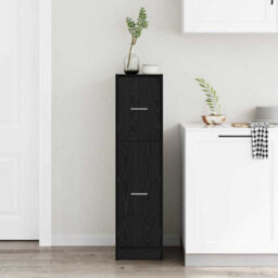 Walplus Apothecary Cabinet Black Oak 30 X 41 X 118 Cm Engineered Wood - thumbnail 4