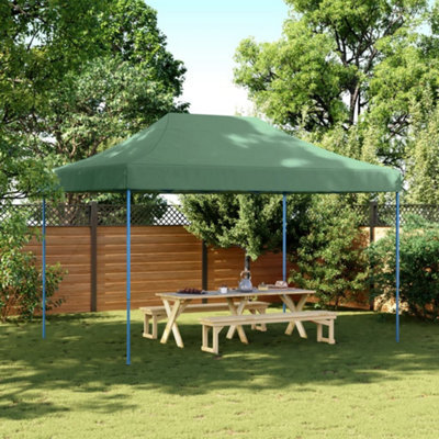Walplus Foldable Party Tent Garden Gazebo Canopy Pop-Up Green 410X279X315 Cm - image 1