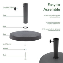 Gardenkraft 16960 12Kg Heavy Duty Parasol Base - thumbnail 5