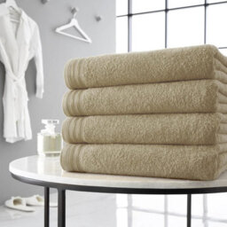 Gc Gaveno Cavailia 4 Pack Wilsford Supreme Bath Sheet Mocha Highly Absorbent Egyptian Cotton Towel Set - thumbnail 1