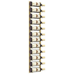 Berkfield Wall Mounted Wine Rack For 12 Bottles Gold Iron - thumbnail 3