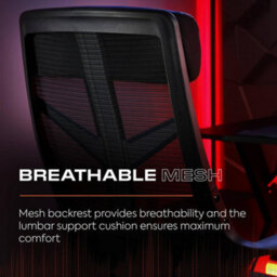 X Rocker Helix Ergonomic Pc Office Mesh Gaming Chair - Black / Blue - thumbnail 4