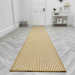 Pinstripe Indoor/outdoor Hallway Runner Rug - Durable, Reversible & Hardwearing Carpet For Home Or Garden - thumbnail 4