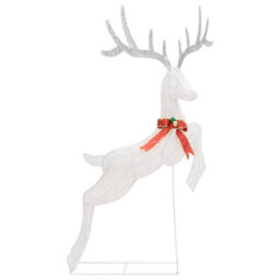 Berkfield Flying Reindeer Christmas Decoration 120 Leds White Cold White - thumbnail 7