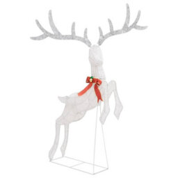 Berkfield Flying Reindeer Christmas Decoration 120 Leds White Cold White - thumbnail 6