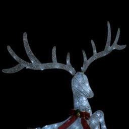 Berkfield Flying Reindeer Christmas Decoration 120 Leds White Cold White - thumbnail 5