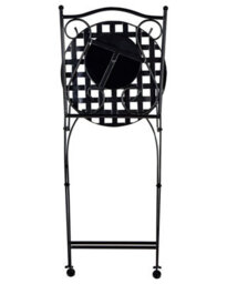 Beliani Set Of 2 Garden Chairs Casario Metal Black - thumbnail 8