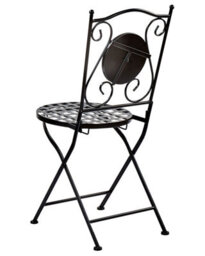 Beliani Set Of 2 Garden Chairs Casario Metal Black - thumbnail 7