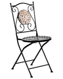 Beliani Set Of 2 Garden Chairs Casario Metal Black - thumbnail 5