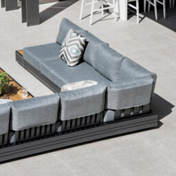 Panama Luxury Outdoor Large Corner Group Set In Washed Grey - thumbnail 5