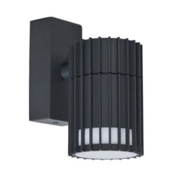 CGC Lighting Cgc Lilly Anthracite Dark Grey Ribbed Gu10 Down Outdoor Wall Light Ip65 - thumbnail 5