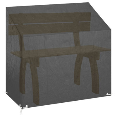 Garden Bench Cover With 8 Eyelets, Polyethylene, 130X70X70 88 Cm - image 1