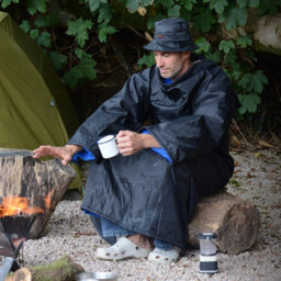 Snug Rug Blue Snug-Rug Outdoor Waterproof Blankets Polar Fleece Festival Camping Wheelchair Blanket With Sleeves - thumbnail 1