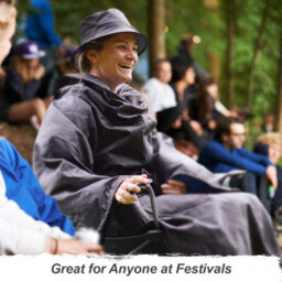 Snug Rug Blue Snug-Rug Outdoor Waterproof Blankets Polar Fleece Festival Camping Wheelchair Blanket With Sleeves - thumbnail 5
