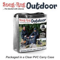 Snug Rug Blue Snug-Rug Outdoor Waterproof Blankets Polar Fleece Festival Camping Wheelchair Blanket With Sleeves - thumbnail 3