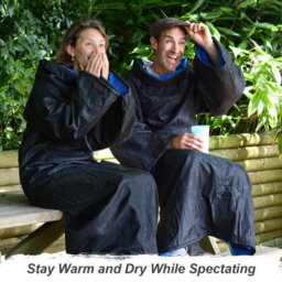 Snug Rug Blue Snug-Rug Outdoor Waterproof Blankets Polar Fleece Festival Camping Wheelchair Blanket With Sleeves - thumbnail 6