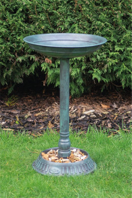 Netagon Outdoor Garden Strong Durable Freestanding Pedestal Wildlife Bird Bath With Base - image 1